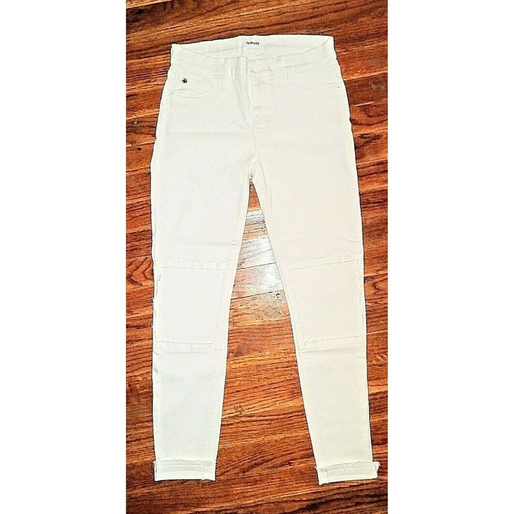 HUDSON Suzzi Jeans White Women Size 26 Waist Super Skinny Ankle Midrise